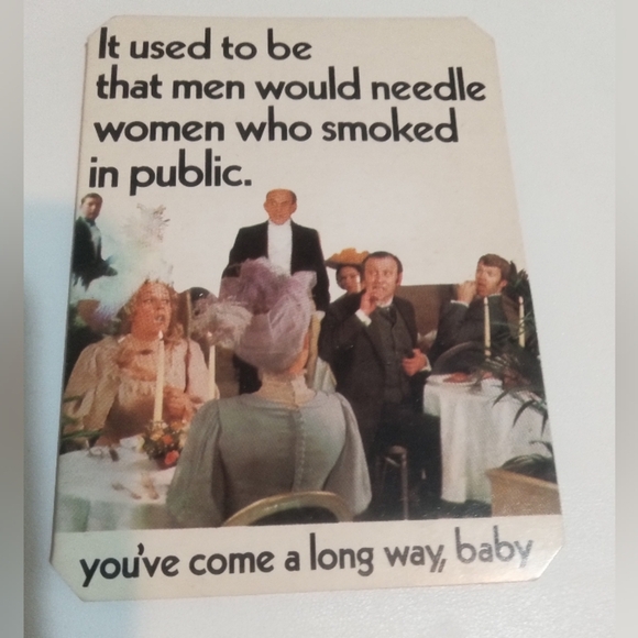 Vintage Advertisement Virginia Slims Cigarette   Needle Pack Made In W. Germany - Picture 3 of 5